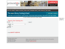 Tablet Screenshot of catalog.princetonlibrary.org